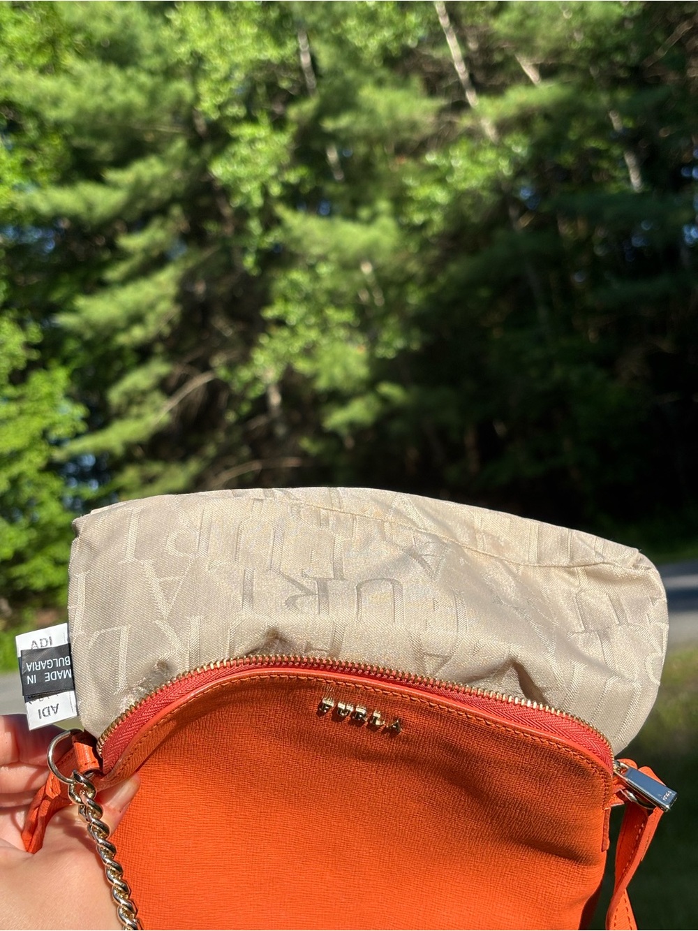 Furla Orange Crossbody Bag - Picture 6 of 14